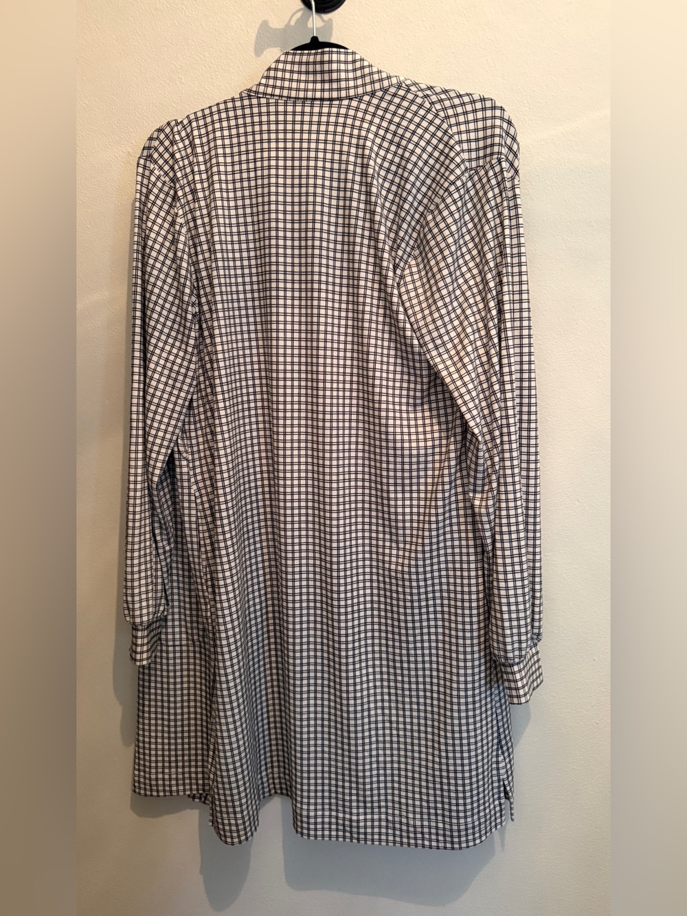Mason Grey Black and White Robe Size S; missing belt - Picture 2 of 5